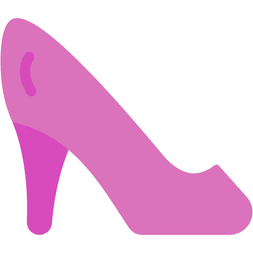 high heel shoe flat icon