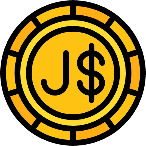 colombian peso lineal color icon