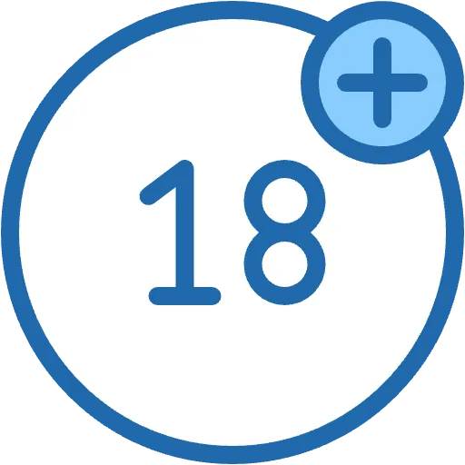 18 years old two color icon