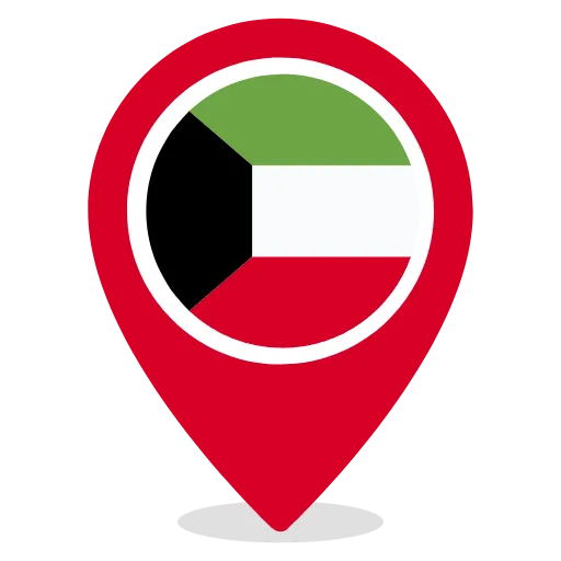 الكويت مسطح أيقونة