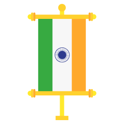India flat icon