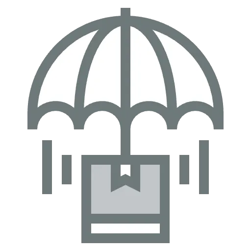 shipping insurance two color icon