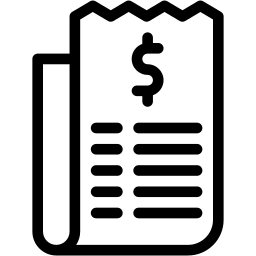 fattura linea icona
