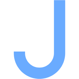 J flat icon