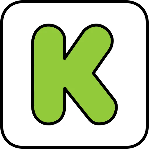 kickstarter lineal color icon
