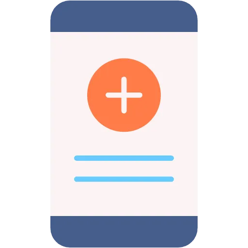 applicazione mobile piatto icona