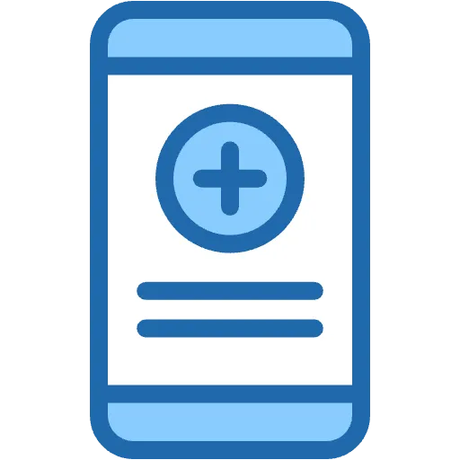 mobile app two color icon