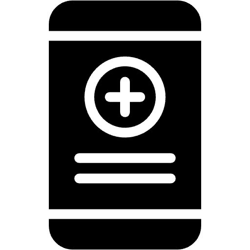 Mobile App gefüllt Icon
