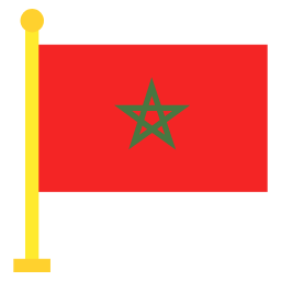 Morocco flat icon