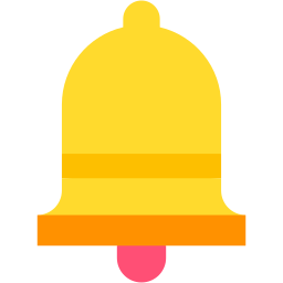 notification bell flat icon