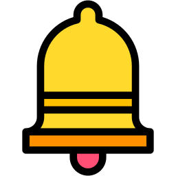 notification bell lineal color icon