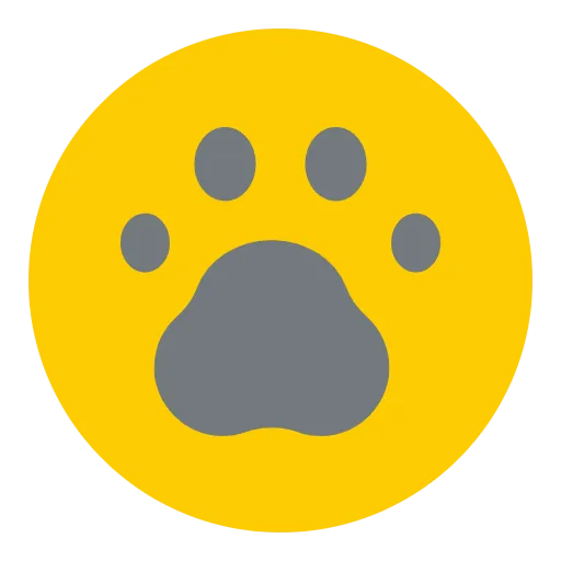 huella de pata plano icono