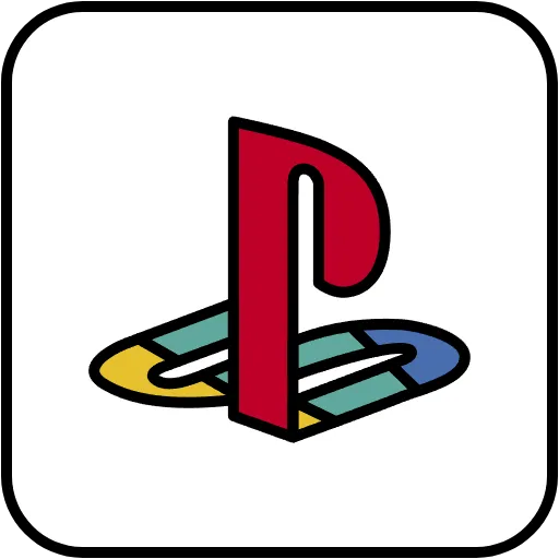 playstation lineal color icon