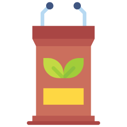 podium flat icon