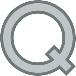 Q two-color icon