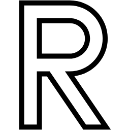 R line icon