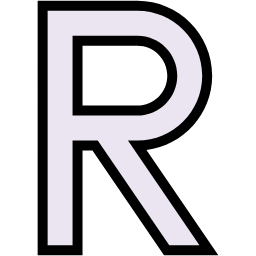 R lineal-color icon