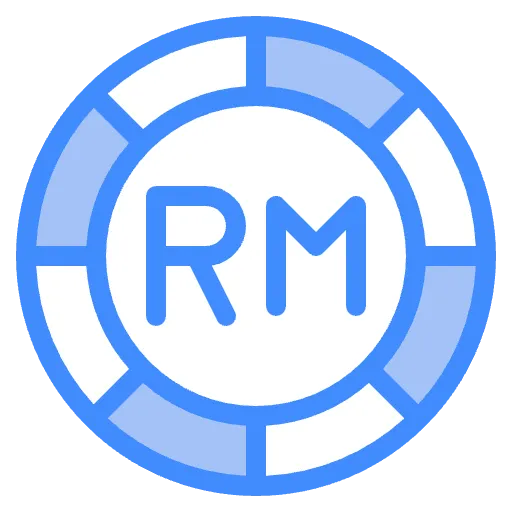 ringgit two color icon