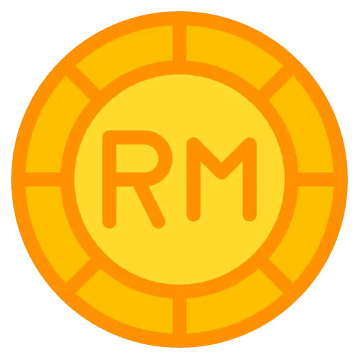 ringgit flat icon