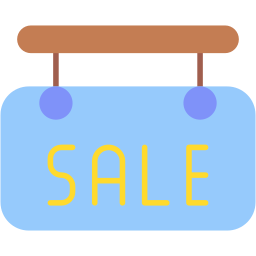 sale flat icon