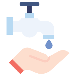 save water flat icon