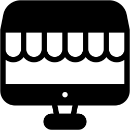 negozio online duotono icona