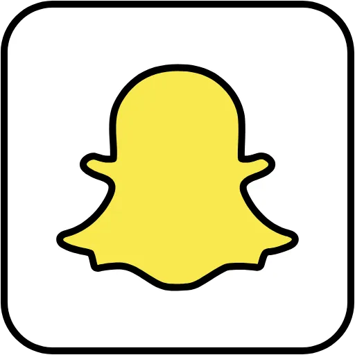 Snapchat couleur linéaire icône