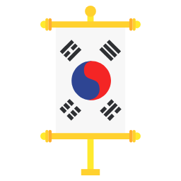 South Korea flat icon