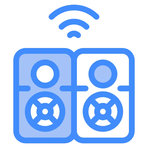 wireless speaker two color icon