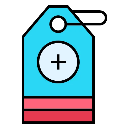 ahorros en atención médica color lineal icono