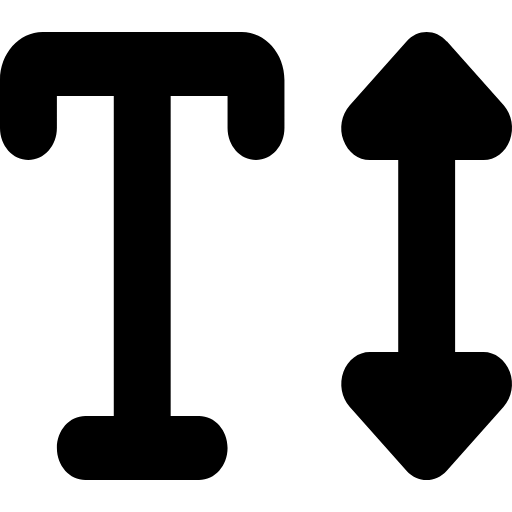 文字高度 填充 图标