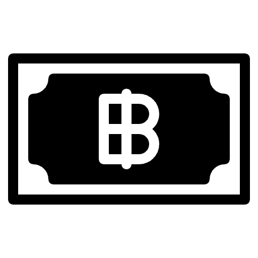 thai baht duotone icon