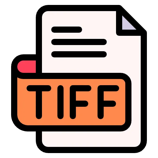 tiff dosyası çizgisel renk simge
