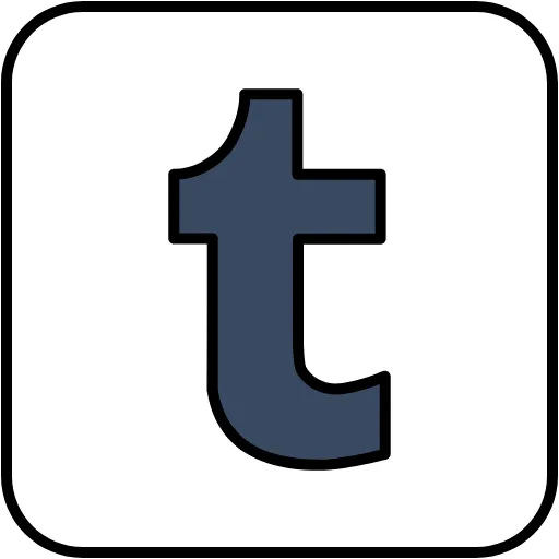 tumblr lineal color icon