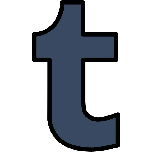 tumblr lineal color icon