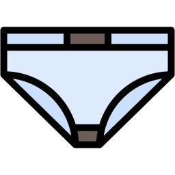 biancheria intima colore lineare icona