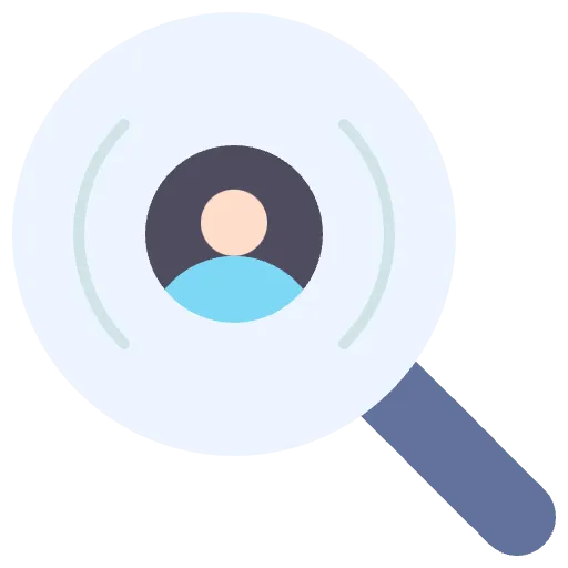 user search flat icon
