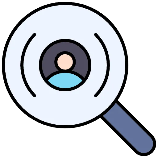user search lineal color icon