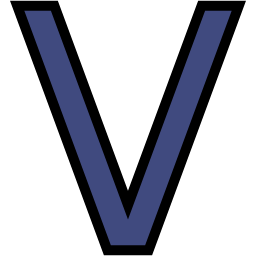 V lineal-color icon