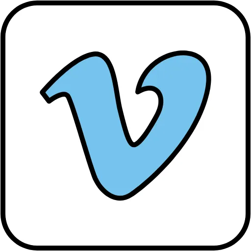 vimeo lineal color icon