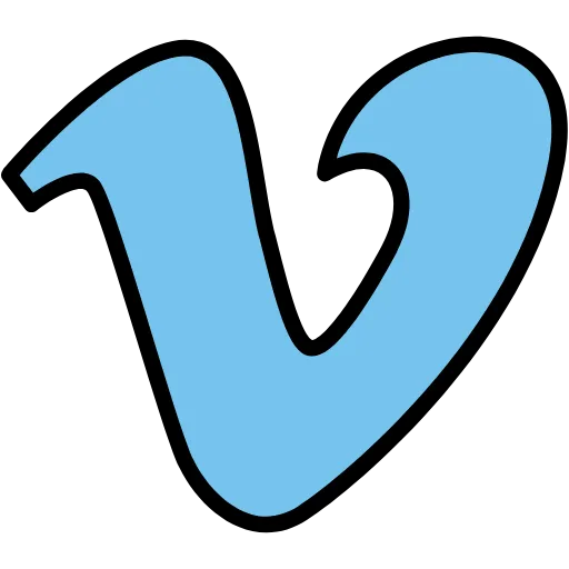 vimeo lineal color icon