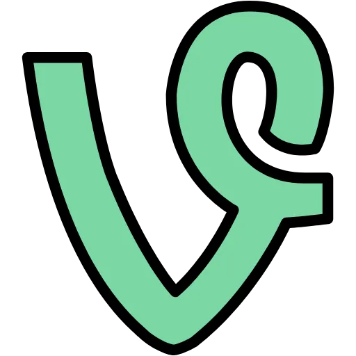 vine lineal color icon