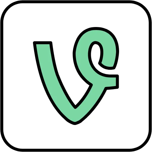 vine lineal color icon