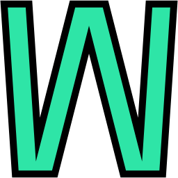 W lineal-color icon