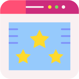 website rating flat icon