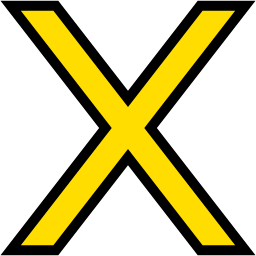 X lineal color icon