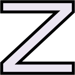 Z lineal color icon